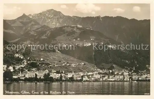 AK / Ansichtskarte Montreux_VD Glion Caux et les Rochers de Naye Montreux VD