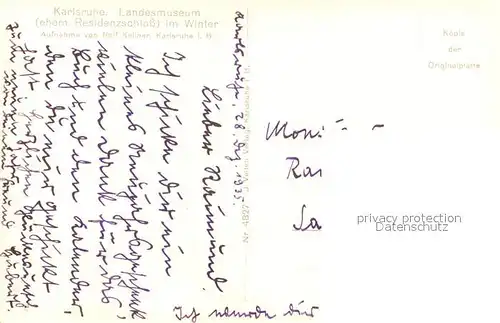 AK / Ansichtskarte Karlsruhe_Baden Landesmuseum Karlsruhe_Baden