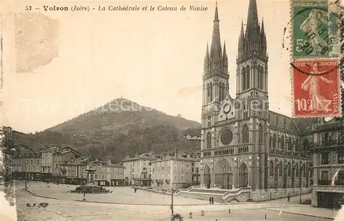 AK / Ansichtskarte Voiron La Cathedrale et le Coteau de Vouise Voiron