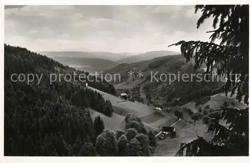 AK / Ansichtskarte Triberg_Schwarzwald Oberes Nussbachtal Triberg Schwarzwald