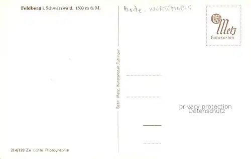 AK / Ansichtskarte Feldberg_Schwarzwald Panorama Feldberg Schwarzwald