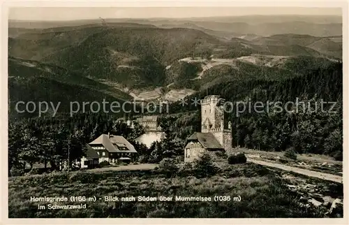 AK / Ansichtskarte Hornisgrinde Blick zum Mummelsee im Schwarzwald Hornisgrinde