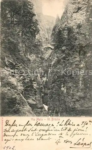 AK / Ansichtskarte Via_Mala Bruecke Via_Mala