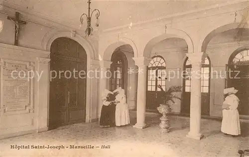 AK / Ansichtskarte Marseille_Bouches du Rhone Hopital Saint Joseph Hall Marseille