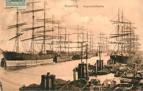 AK / Ansichtskarte Segelschiffe Hamburg Segelschiffhafen 