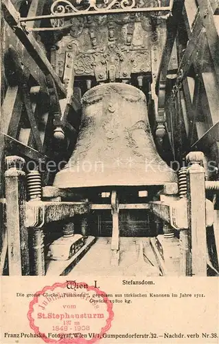 AK / Ansichtskarte Kirchenglocken Wien Stefansdom  Kirchenglocken