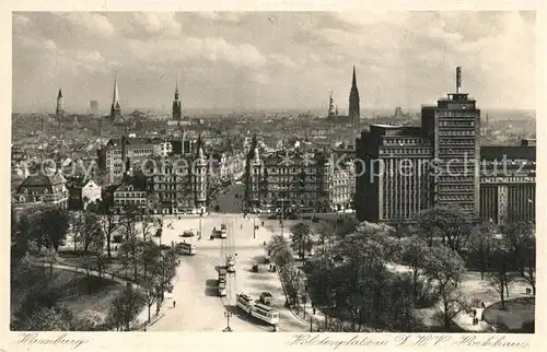 AK / Ansichtskarte Strassenbahn Hamburg Holstenplatz DHV Hochhaus 