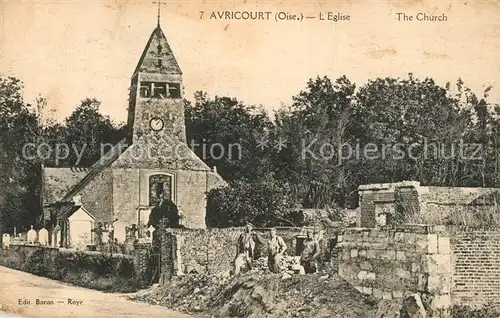 AK / Ansichtskarte Avricourt_Compiegne Eglise  Avricourt Compiegne