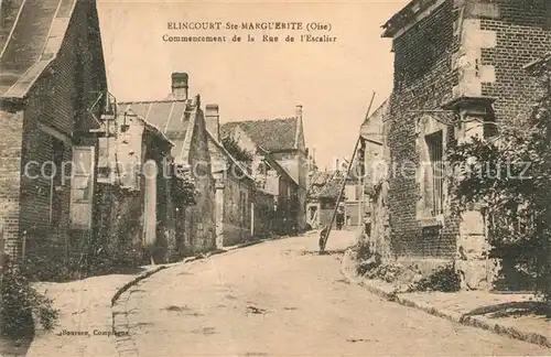 AK / Ansichtskarte Elincourt Sainte Marguerite Commencement de la Rue de l Escalier  Elincourt Sainte Marguerite