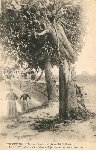 AK / Ansichtskarte Etavigny Mare du Chateau Guerre de 1914 Etavigny