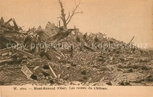 AK / Ansichtskarte Passel Mont Renaud Ruines du Chateau Schlossruine Passel