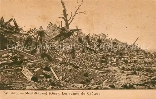 AK / Ansichtskarte Mont_Renaud Ruines du Chateau Schlossruine 