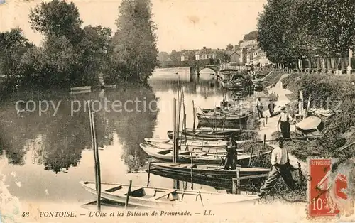 AK / Ansichtskarte Pontoise_Val d_Oise Bateaux de Promenade  