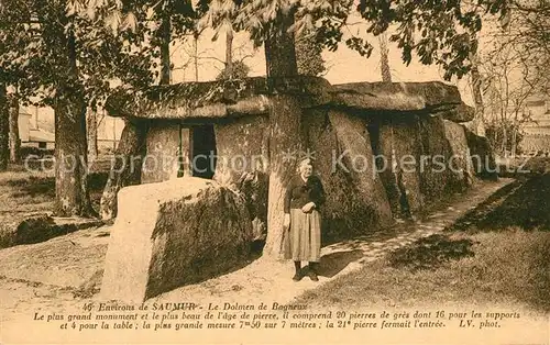 AK / Ansichtskarte H?nengrab Saumur Dolmen de Bagneux H?nengrab