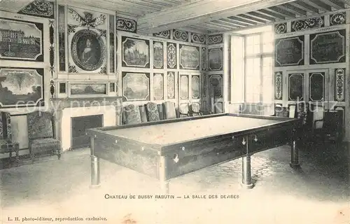 AK / Ansichtskarte Billard Chateau de Bussy Rabutin Salle des Devises  