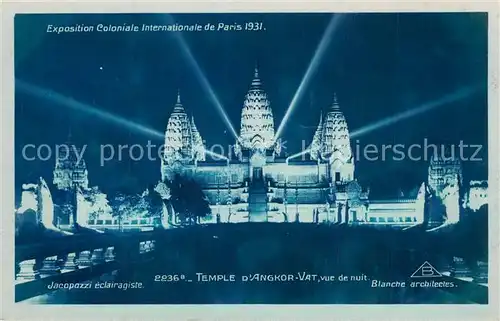 AK / Ansichtskarte Exposition_Coloniale_Internationale_Paris_1931 Temple d Angkor Vat 