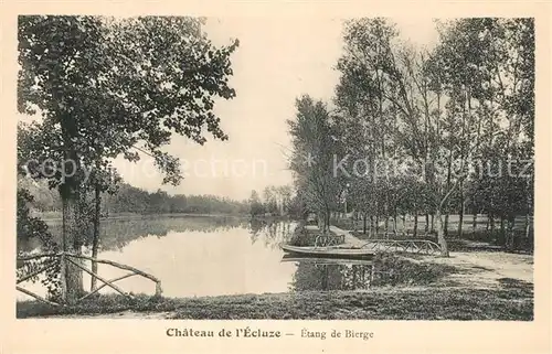 AK / Ansichtskarte Bagnolet Chateau de l Ecluze Etang de Bierge Bagnolet