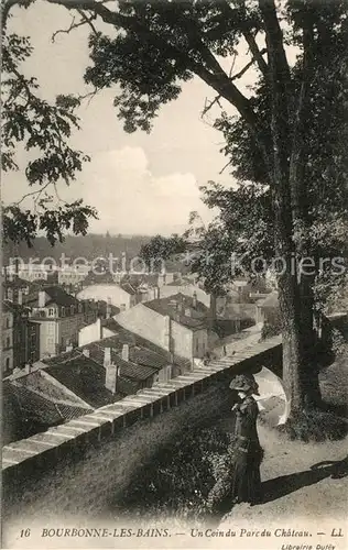 AK / Ansichtskarte Bourbonne les Bains_Haute_Marne Un coin du parc du Chateau Bourbonne les Bains_Haute