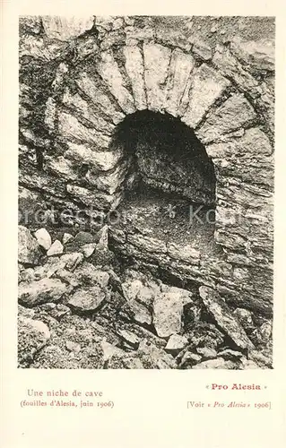 AK / Ansichtskarte Alesia(Roman War)_Alise Sainte Reine Une niche de cave 