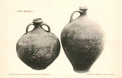 AK / Ansichtskarte Alesia(Roman War)_Alise Sainte Reine Deux cruches de fabrication indigene Ausgrabungen 