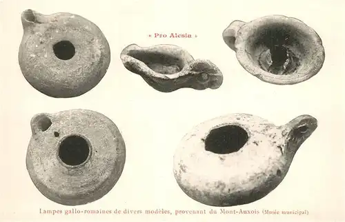 AK / Ansichtskarte Alesia(Roman War)_Alise Sainte Reine Lampes gallo romaines de divers modeles 