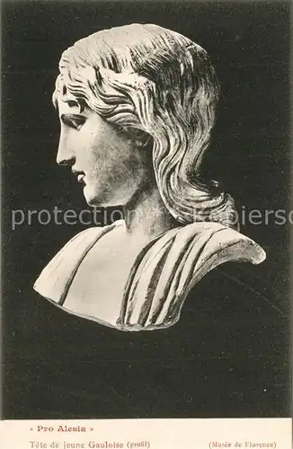 AK / Ansichtskarte Alesia(Roman War)_Alise Sainte Reine Tete de jeune Gauloise profil 