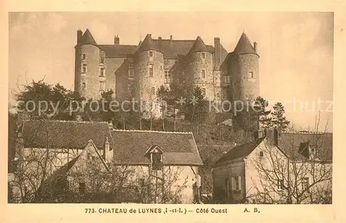 AK / Ansichtskarte Luynes_Indre et Loire Chateau cote ouest Luynes Indre et Loire