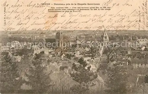 AK / Ansichtskarte Dreux Panorama pris de la Chapelle Saint Louis Dreux