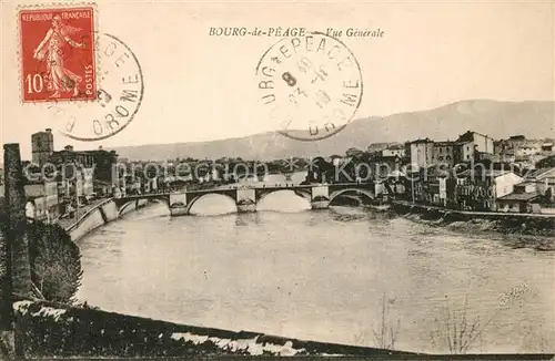 AK / Ansichtskarte Bourg de Peage Vue generale Pont sur la Drome Bourg de Peage