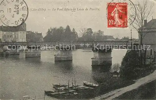 AK / Ansichtskarte Seurre Pont depuis la Levee de Pouilly Seurre