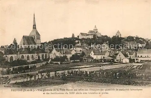 AK / Ansichtskarte Provins Vue generale de la Ville Haute Provins