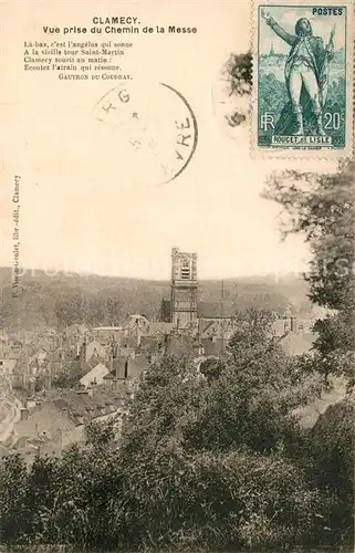 AK / Ansichtskarte Clamecy_Nievre Vue prise du Chemin de la Messe Clamecy_Nievre