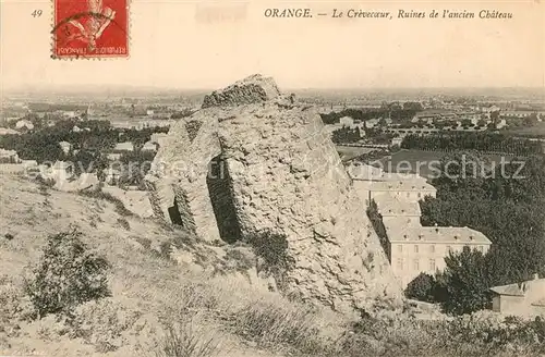 AK / Ansichtskarte Orange_Vaucluse Le Crevecoeur Ruines de l ancien Chateau Orange Vaucluse