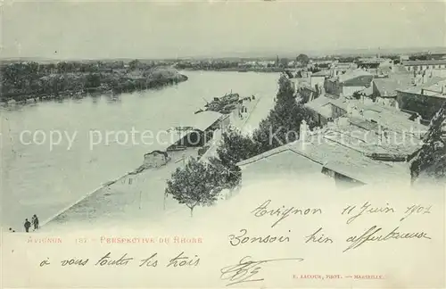 AK / Ansichtskarte Avignon_Vaucluse Perspective du Rhone Avignon Vaucluse