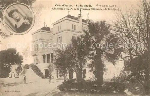 AK / Ansichtskarte Saint Raphael_Var Villa Notre Dame Residence de la Princesse Clementine de Belgique Saint Raphael Var
