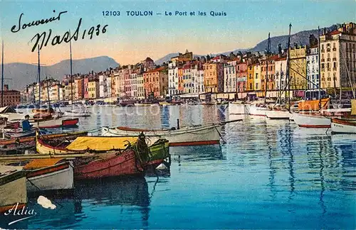 AK / Ansichtskarte Toulon_Var Le port et les quais Cote d Azur Toulon_Var