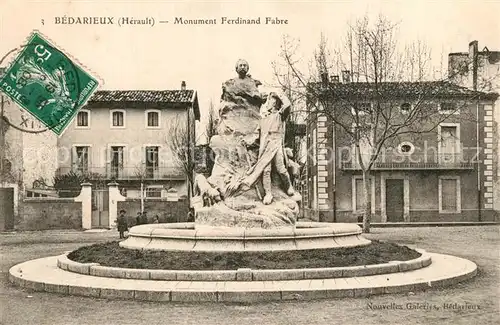AK / Ansichtskarte Bedarieux Monument Ferdinand Fabre Bedarieux