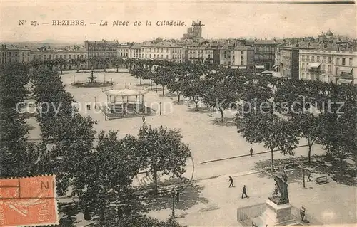 AK / Ansichtskarte Beziers Place de la Citadelle Beziers