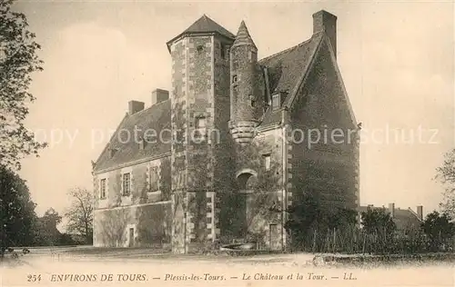 AK / Ansichtskarte Plessis les Tours Chateau et la Tour Plessis les Tours