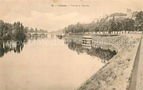 AK / Ansichtskarte Chinon_Indre_et_Loire Vue de la Vienne Chinon_Indre_et_Loire