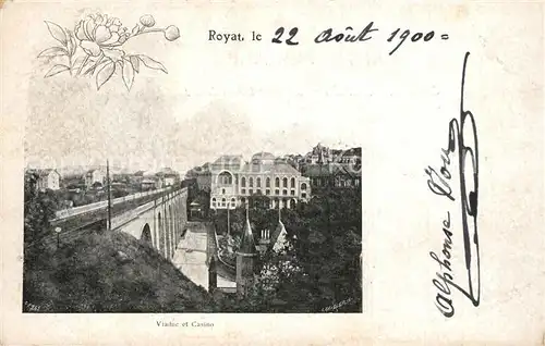 AK / Ansichtskarte Royat_les_Bains Viaduc et Casino Royat_les_Bains