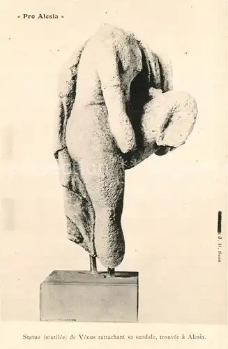 AK / Ansichtskarte Alesia(Roman War)_Alise Sainte Reine Statue de Venus Ausgrabungen 
