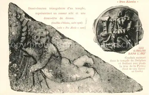 AK / Ansichtskarte Alesia(Roman War)_Alise Sainte Reine Les Gaulois dans l Art des fouilles Ausgrabungen 