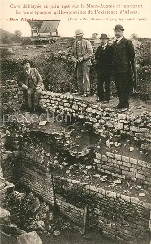 AK / Ansichtskarte Alesia(Roman War)_Alise Sainte Reine Cave sur le Mont Auxois Epoques gallo romaines des fouilles Ausgrabungen 