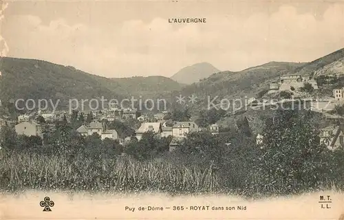 AK / Ansichtskarte Royat_Puy_de_Dome La ville dans son nid Royat_Puy_de_Dome