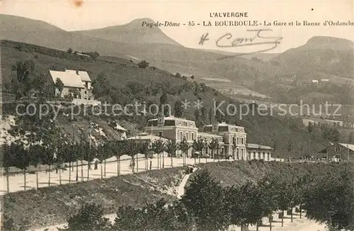 AK / Ansichtskarte La_Bourboule La Gare et la Banne d Ordanche La_Bourboule