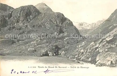 AK / Ansichtskarte Grand_St_Bernard Defile de Marengo Grand_St_Bernard