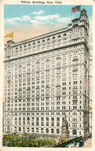 AK / Ansichtskarte New_York_City Trinity Building New_York_City
