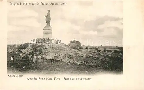 AK / Ansichtskarte Alesia(Roman War)_Alise Sainte Reine Alise Ste Reine Statue de Vercingetorix 