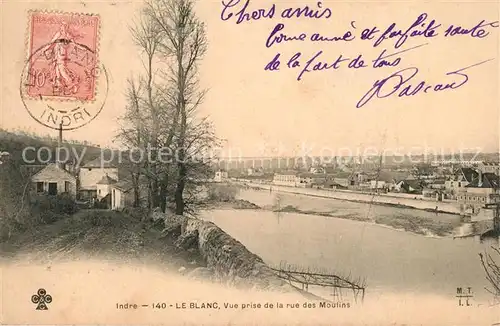 AK / Ansichtskarte Le_Blanc_Indre Vue prise de la rue des Moulins Le_Blanc_Indre